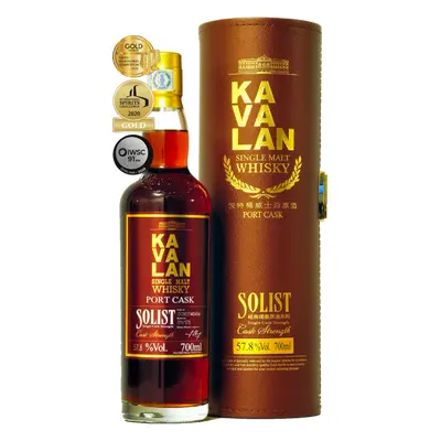 Kavalan Solist Port Cask 57,8% 0,7l (dárkové balení kazeta)