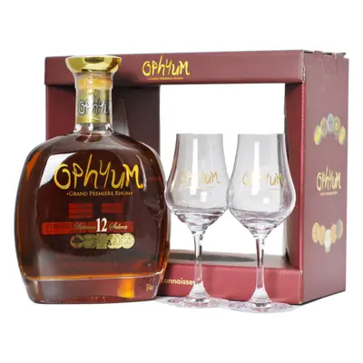 Ophyum 12 Solera 40% 0.7L (dárkové balení s 2 sklenicemi)