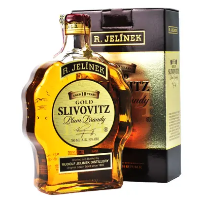 Jelínek Gold Slivovitz 10YO 50% 0.7L (karton)