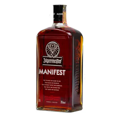 Jägermeister MANIFEST Likér 38% 1L (holá láhev)