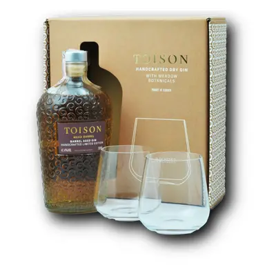 Toison Mead Barrel 41,4% 0,7L (dárkové balení s 2 skleničkami)