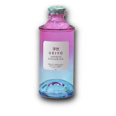 Ukiyo Japanese Blossom Gin 40% 0,7l (holá láhev)