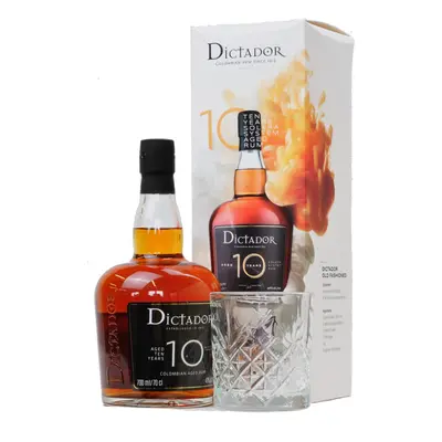 Dictador 10YO 40% 0,7l (dárkové balení s 1 skleničkou)