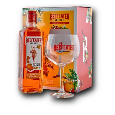 Beefeater Blood Orange 37,5% 0,7L (dárkové balení s 1 sklenicí)