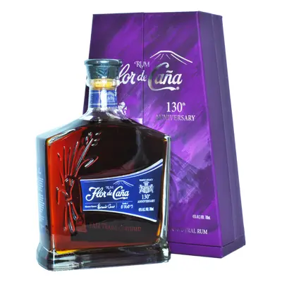 Flor de Caña 130th Anniversary 45% 0,7L (dárkové balení kazeta)