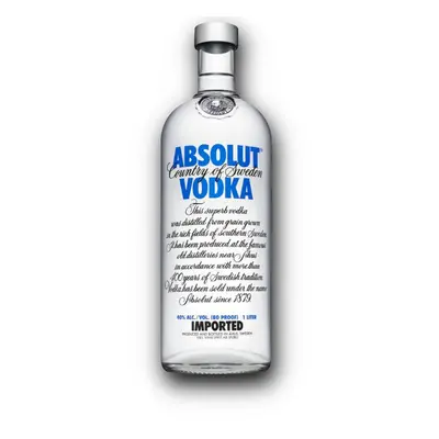 Absolut 40% 1l (holá láhev)