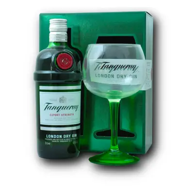 Tanqueray Gin 43,1% 0,7L (dárkové balení s 1 skleničkou)