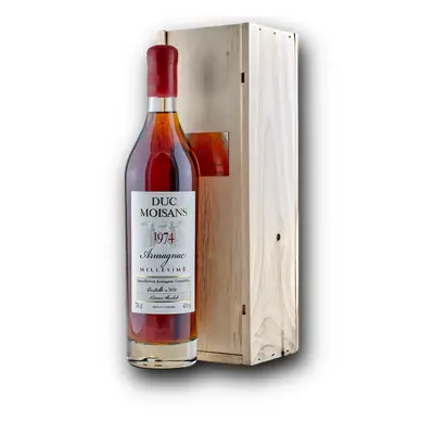 DUC Moisans Millesimé 1974 Armagnac 40% 0,7L (dárkové balení kazeta)