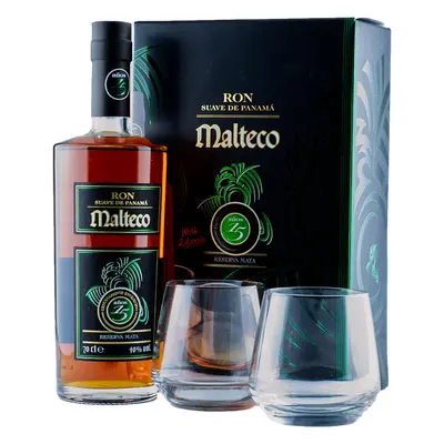 Malteco 15YO Reserva Maya 40% 0.7L (dárkové balení s 2 skleničkami)i)