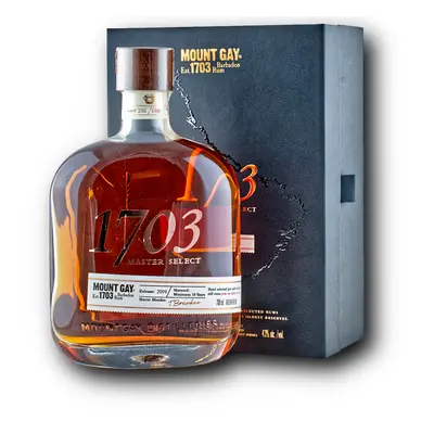 Mount Gay 1703 Master Select, 2019 Release 43% 0,7L (dárkové balení kazeta)