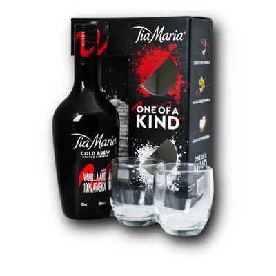 Tia Maria 20% 0,7L (dárkové balení s 2 sklenicemi)