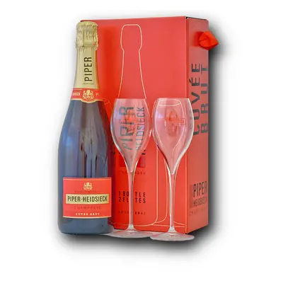 Piper-Heidsieck Cuveé Brut 12% 0.75L (dárkové balení s 2 sklenicemi)