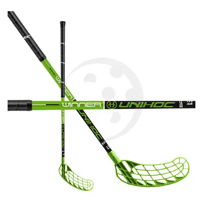 Unihoc WINNER 35 Black/Green Oboustranná 96 cm (= 107 cm)