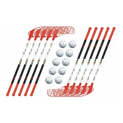 Set Accufli AirTek A80 Orange (10 hokejek) 80 cm (= 91 cm) 8x levá / 2x pravá