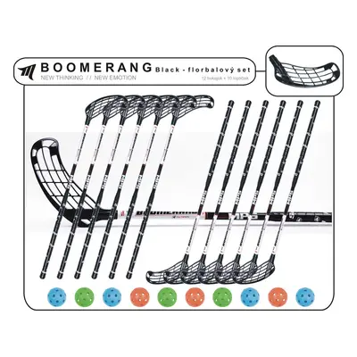 Set MPS Boomerang Black (12 hokejek) 6x levá / 6x pravá