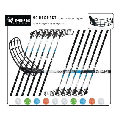 Set MPS No Respect Black/Blue (12 hokejek) 95 cm (= 106 cm) 8x levá / 4x pravá