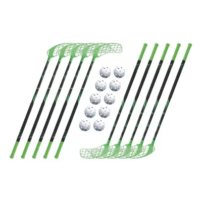 Set Accufli AirTek A100 Green (10 hokejek) 100 cm (= 111 cm) 4x levá / 6x pravá