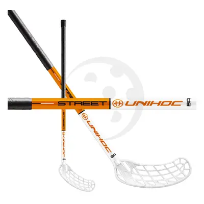 Unihoc STREET 35 White/Orange Oboustranná 96 cm (= 107 cm)