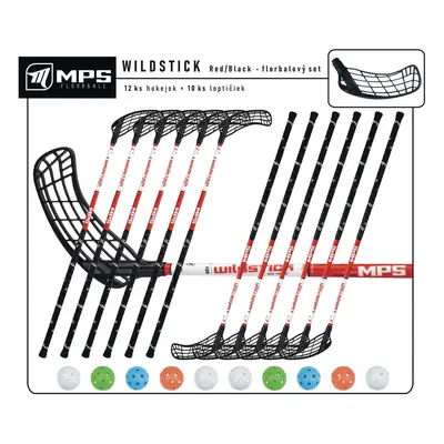 Set MPS Wildstick Red/Black (12 hokejek) 7x levá / 5x pravá