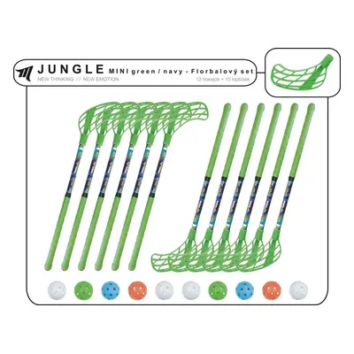 Set MPS Jungle Mini Green/Navy (12 hokejek)