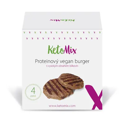 KetoMix Proteinový vegan burger | 4 porce, 320 g