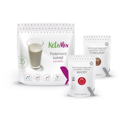 Proteinový koktejl KetoMix 1050 g (35 porcí) 1. příchuť koktejlu: káva, 2. příchuť koktejlu: les