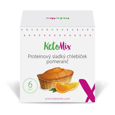 KetoMix Proteinový sladký chlebíček - pomeranč (6 porcí)