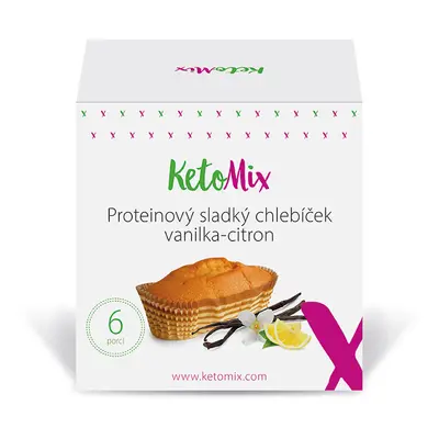 KetoMix Proteinový sladký chlebíček - vanilka-citron (6 porcí)