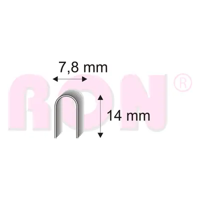 502/14 O (CT60/14mm), 1000 ks kabelážní spony