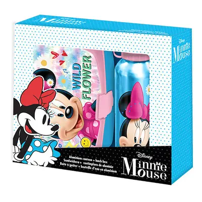 Kids Licensing Set box na svačinu + láhev - Minnie Mouse