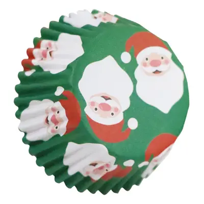 Cakesupplies Vánoční košíčky na muffiny - Santa zelené ks