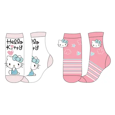 Eplus Sada párů dětských ponožek - Hello Kitty