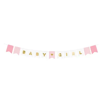 PartyDeco Banner - Baby Girl x cm