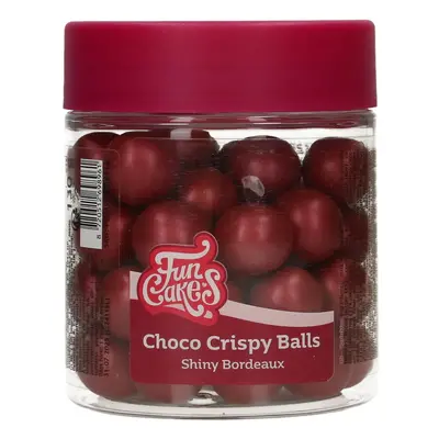 Cakesupplies Čokoládové kuličky Crispy Balls - Shiny Bordeaux 130g