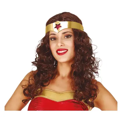 Guirca Paruka Wonder Woman s čelenkou