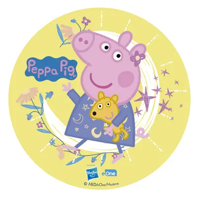 Dekora Jedlý papír - Peppa Pig žlutý 15,5 cm