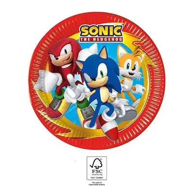 Procos Papírové talíře - Sonic cm 8ks