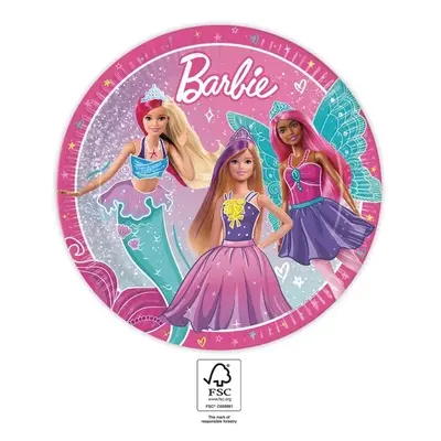 Procos Papírové talíře - Barbie Fantasy