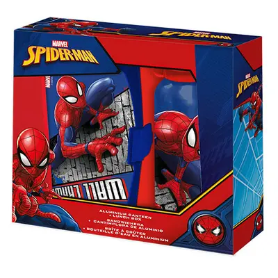 Kids Licensing Set box na svačinu + láhev - Spiderman