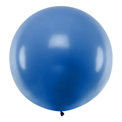 PartyDeco Kulatý latexový Jumbo balón m - modrý