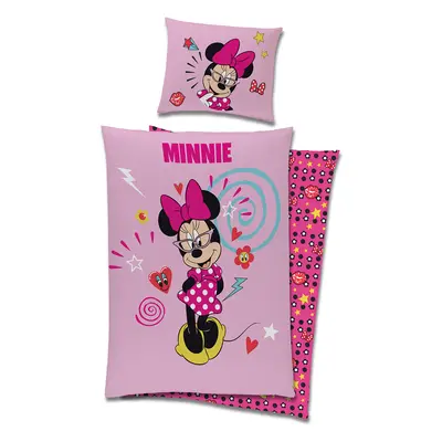 Carbotex Dětské ložní povlečení - Minnie Mouse (růžové) x cm