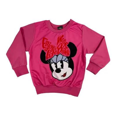 Podmix Dívčí mikina - Minnie Mouse tmavě růžová