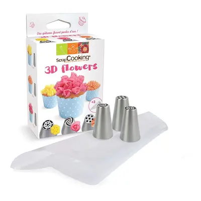 Cakesupplies Cukrářská sada na výrobu 3D kvítků ks