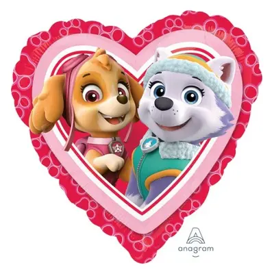 Amscan Fóliový balón Paw Patrol Love - Girl 43cm