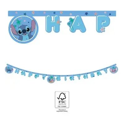 Procos Girlanda Happy Birthday - Stitch