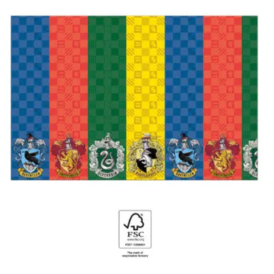 Procos Papírový ubrus - Harry Potter fakulty 120x180 cm