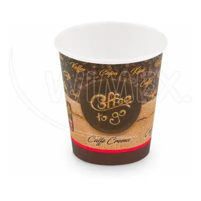 WIMEX s.r.o. Papírový pohár "Coffee to go" Ø73mm 200ml `S: 0,18L/7oz` [50 ks]