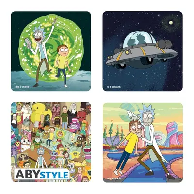 Abysse Corp ABY style Podtácky Rick and Morty (4 ks)