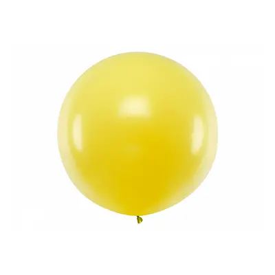 PartyDeco Kulatý latexový Jumbo balón m - žlutý