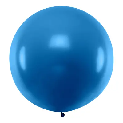 PartyDeco Kulatý latexový Jumbo balón m - námořnicky modrý